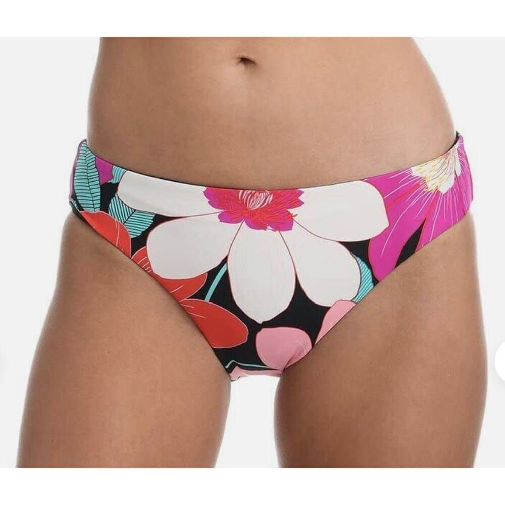 La Blanca In Full Bloom Reversible Hipster Bikini Bottom 14 NWT